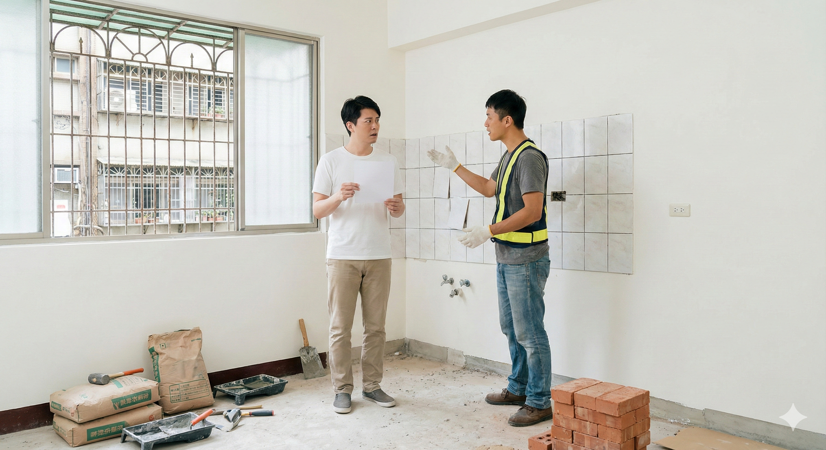 《自找工班1》熟人介紹最可靠?沒簽約、沒估價單,慘遭泥作師傅「全包」的裝潢惡夢